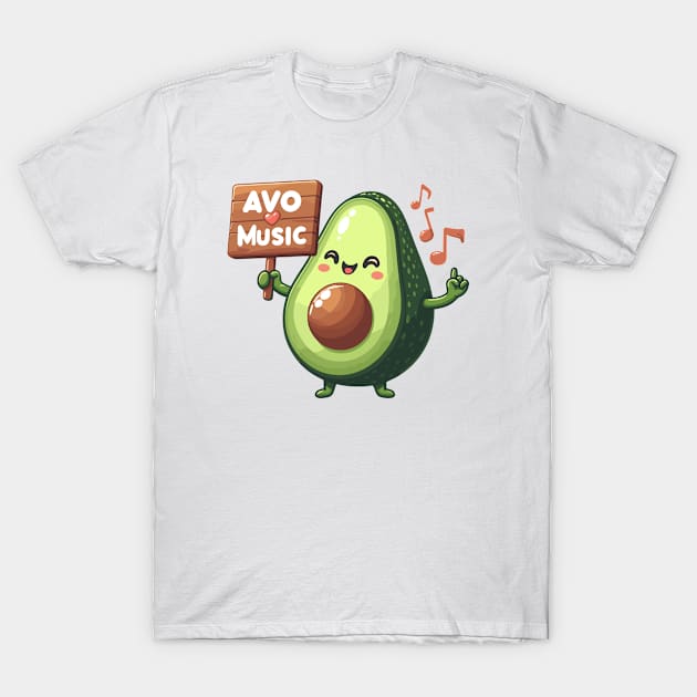 Avo love music. T-Shirt by TaansCreation 